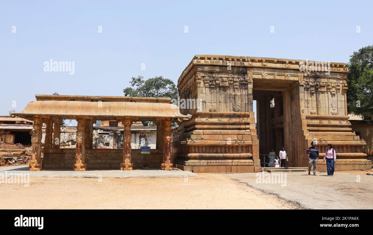 Entrance to Bhoganandiswara Temple, 9th Century temple build by Nollambas during the Reign of