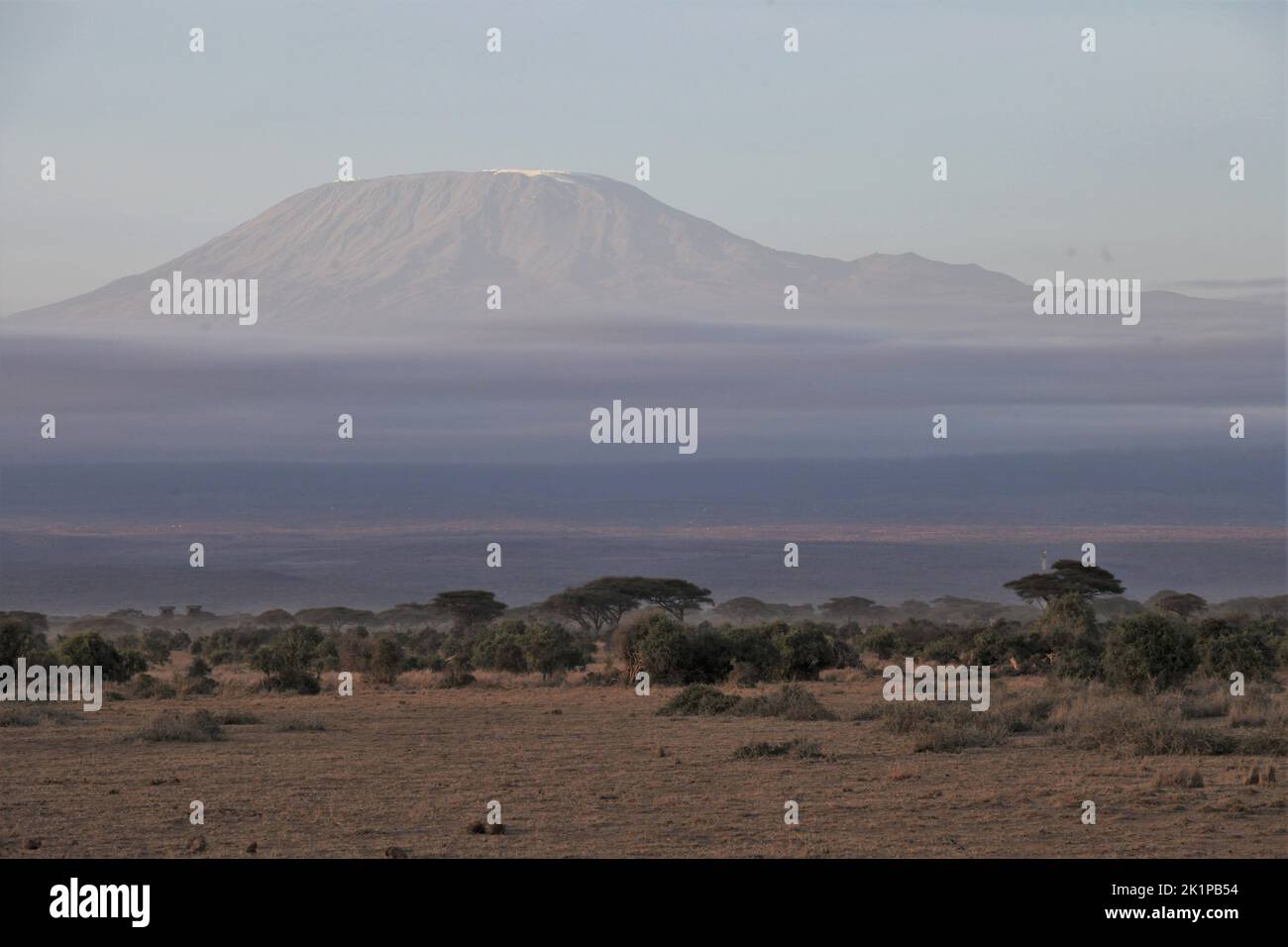 Amboseli, Kenya. 22nd Aug, 2022. Kibo, Africa's highest mountain in the