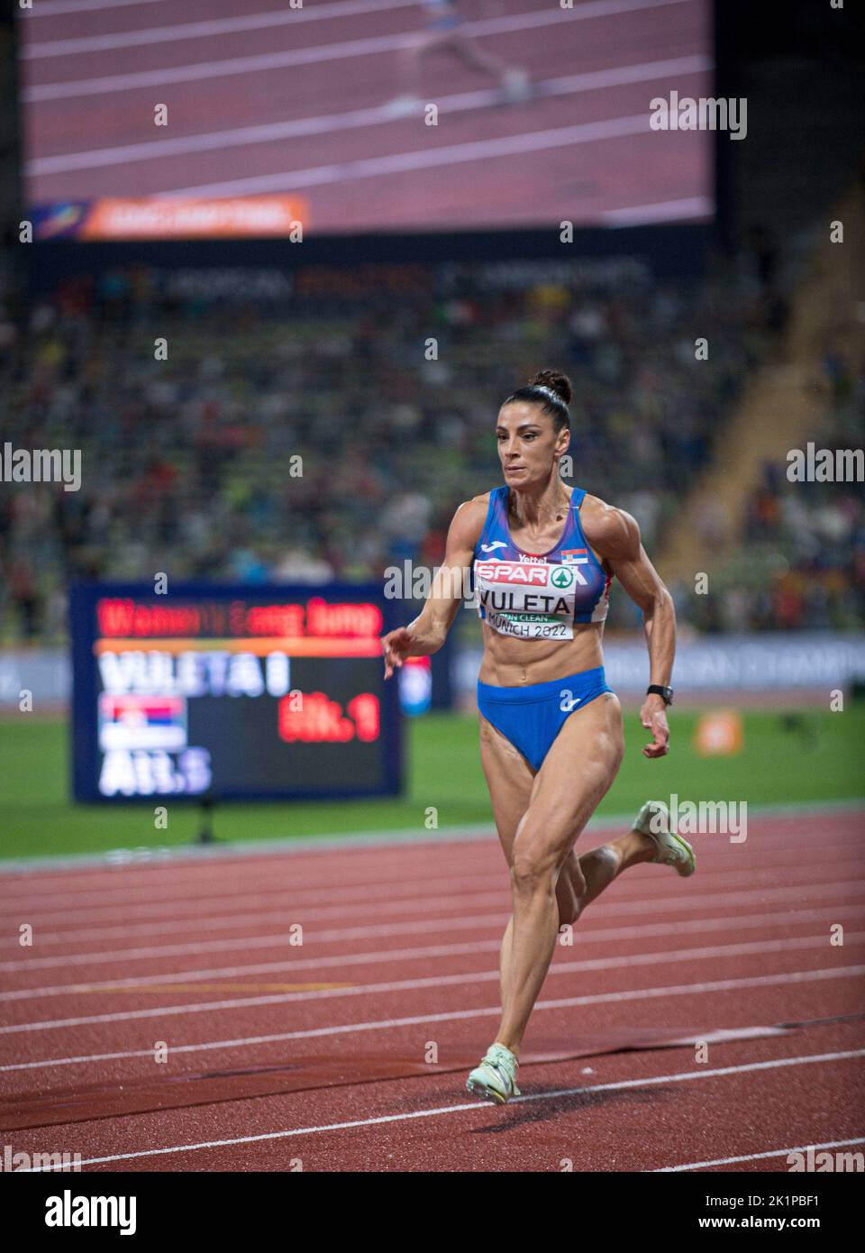 Ivana Spanovic participating in the long jump of the European Athletics