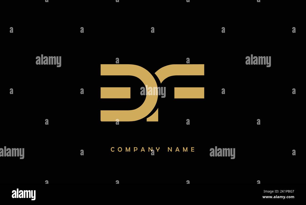 BF, FB Abstract Letters Logo Monogram Stock Vector