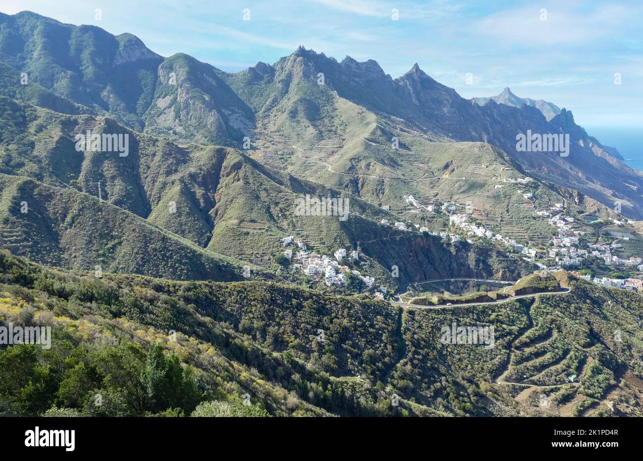Scenery around Taganana, a town in the north of Tenerife, the largest of the Canary Islands, Spain Stock Photo
