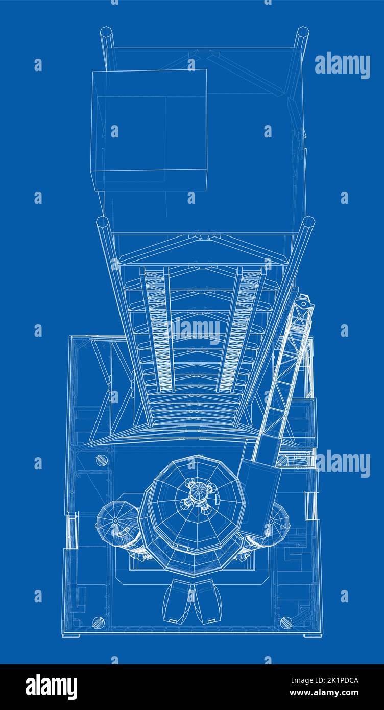 Rocket on launch pad Stock Vector Images - Alamy