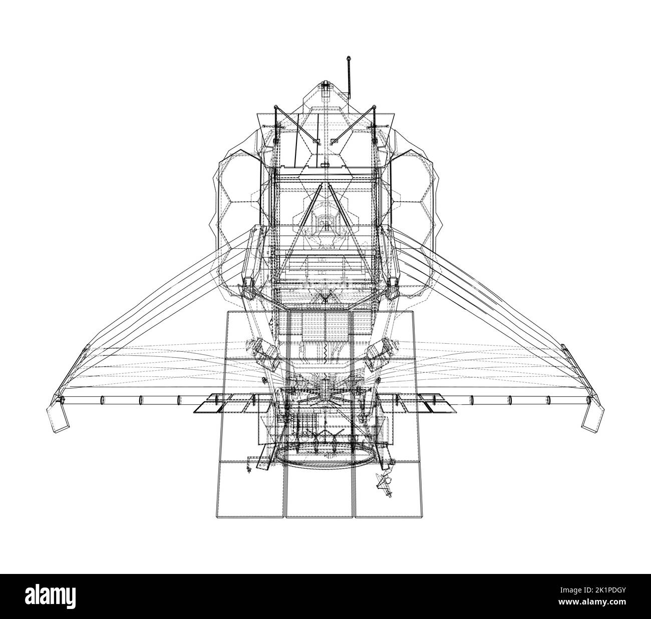 James Webb Space Telescope. Vector Stock Vector