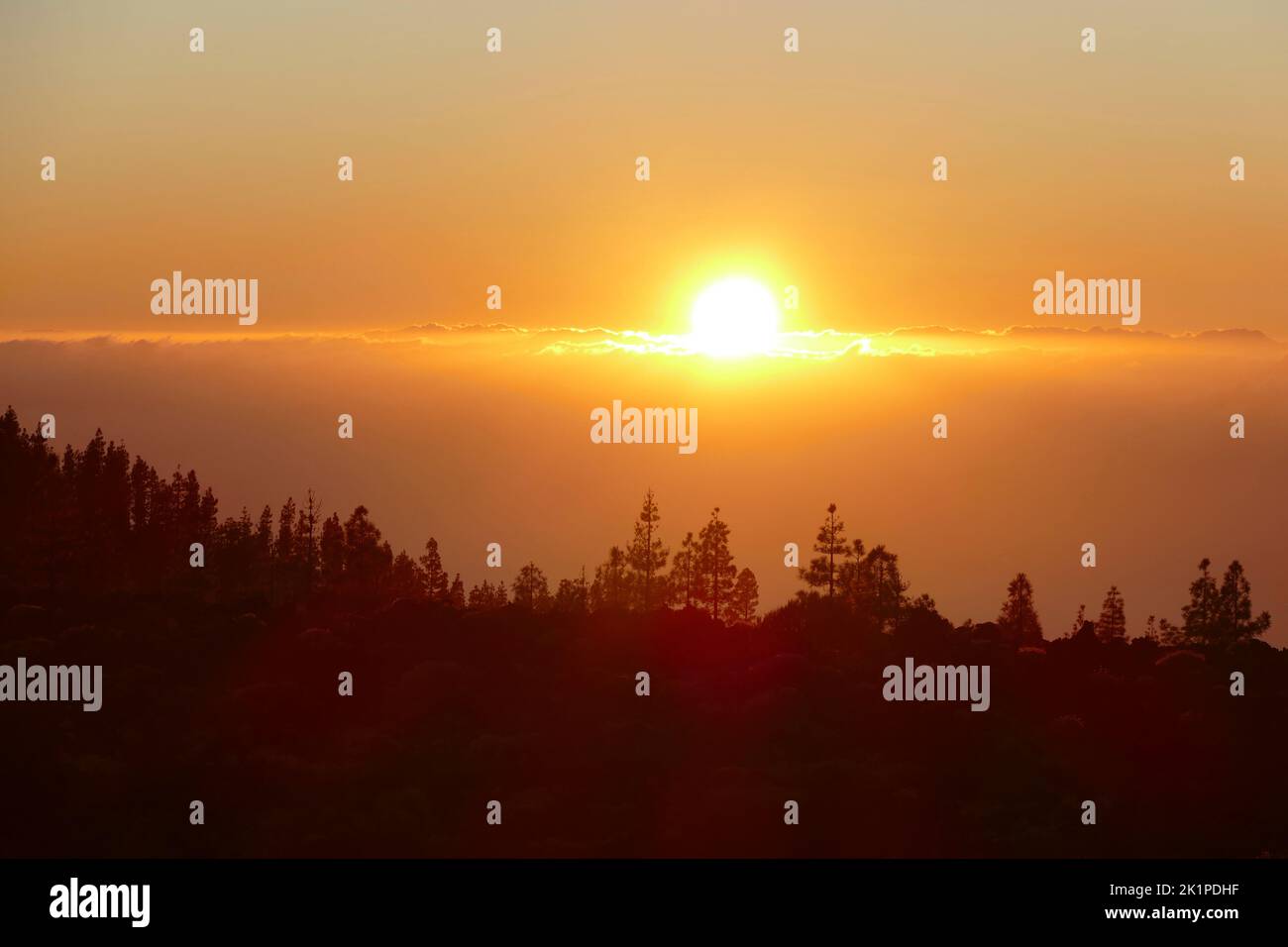 Sundown scenery around Mirador de las Narices del Teide at Tenerife in the Canary Islands in Sundown scenery around Mirador de las Narices del Teide at Tenerife in the Canary Islands in