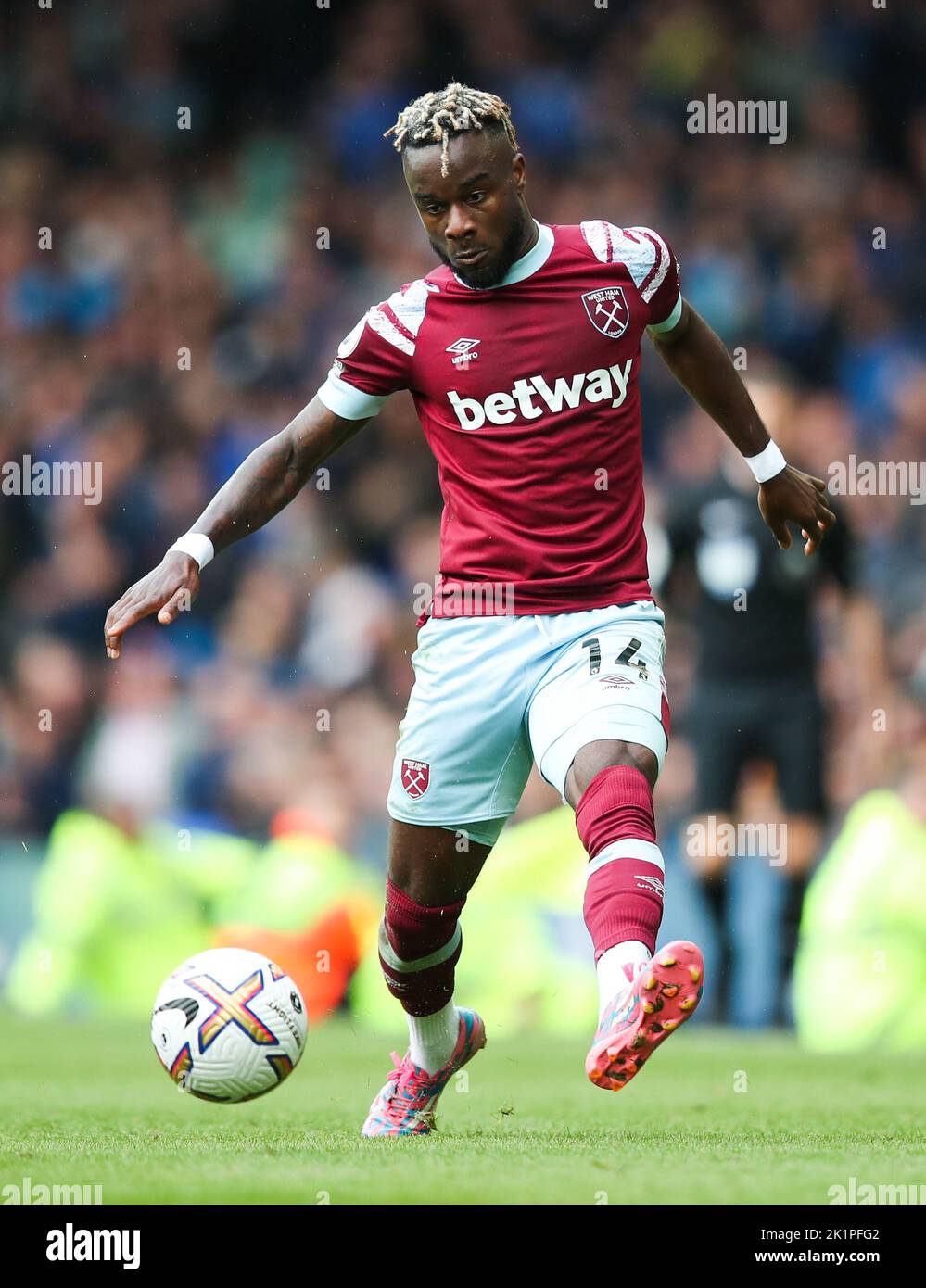 West Ham United's Maxwel during the Premier League match at Goodison Park, Liverpool