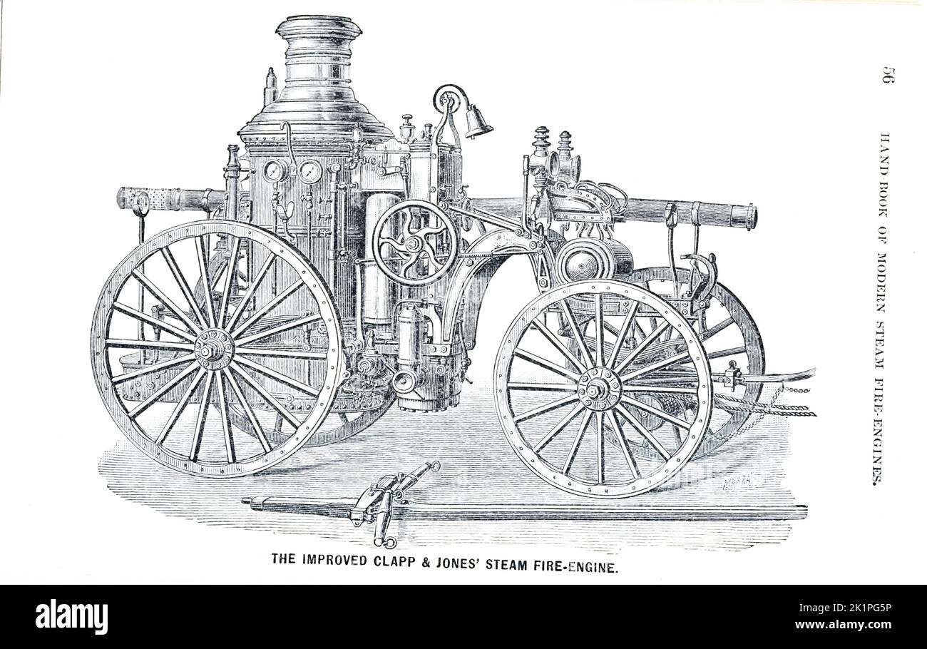 Improved Clapp & Jones’ Steam FireEngine from the book ' Handbook of