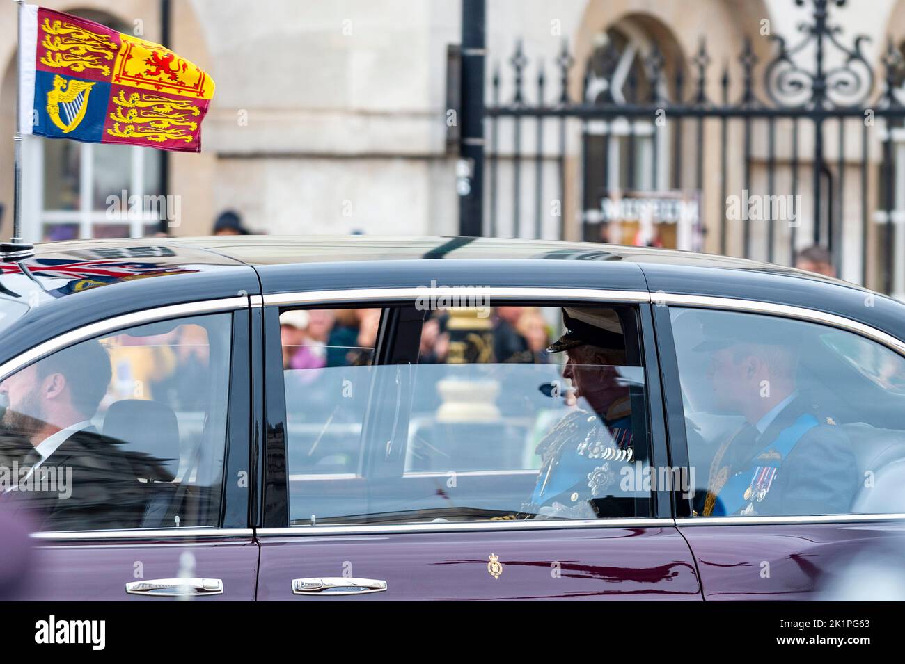 London, Britain. 19th Sep, 2022. Britain's King Charles III and Prince
