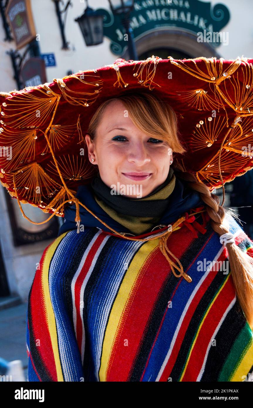 Old world meeting place Jama Michakika in Kraków, Poland and a long