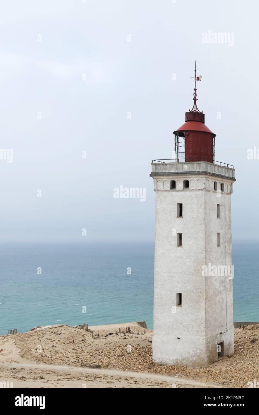 Rubjerg Knude lighthouse in Denmark Stock Photo