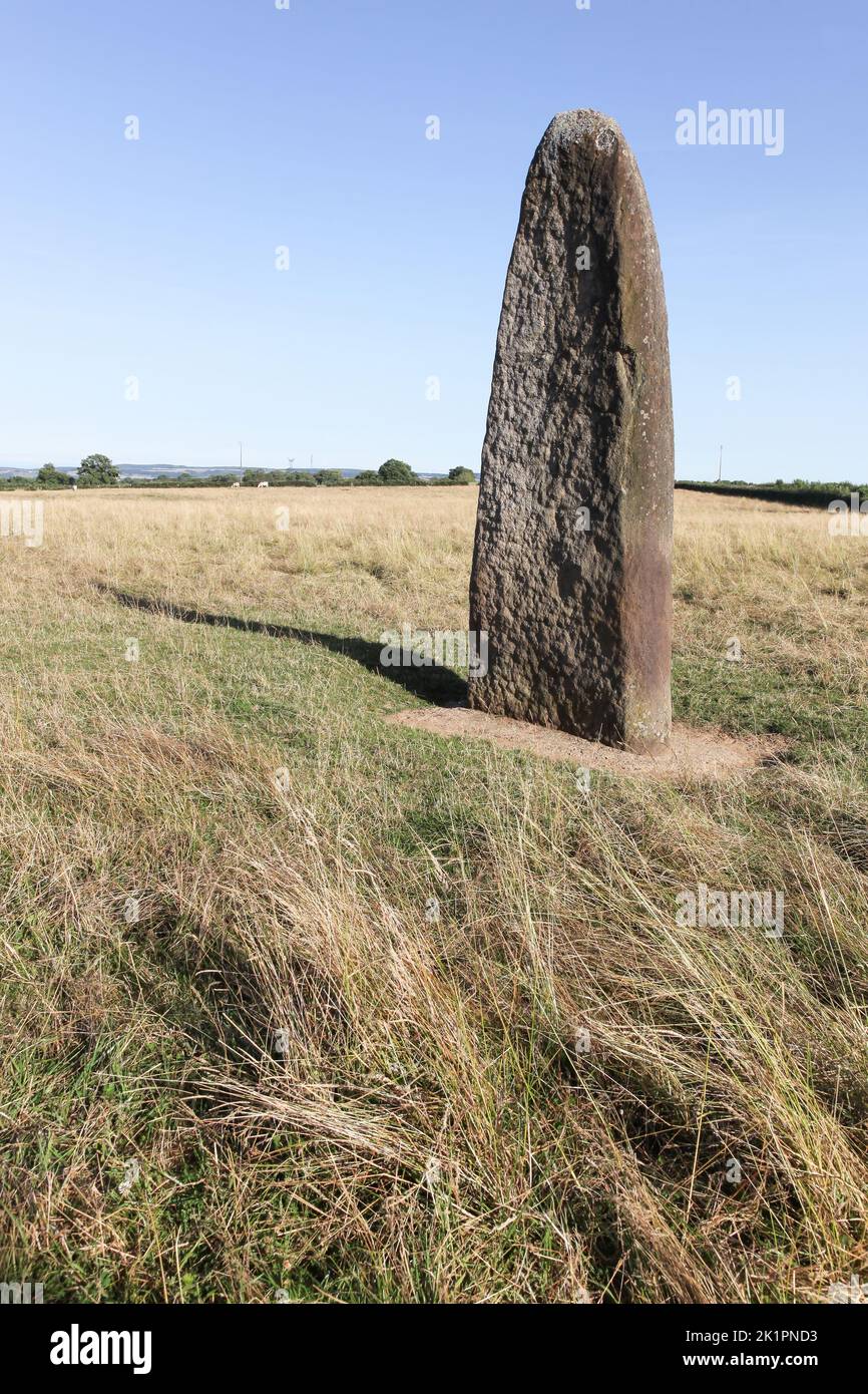 Menhir of Epoigny in Couches, Burgundy, France Stock Photo