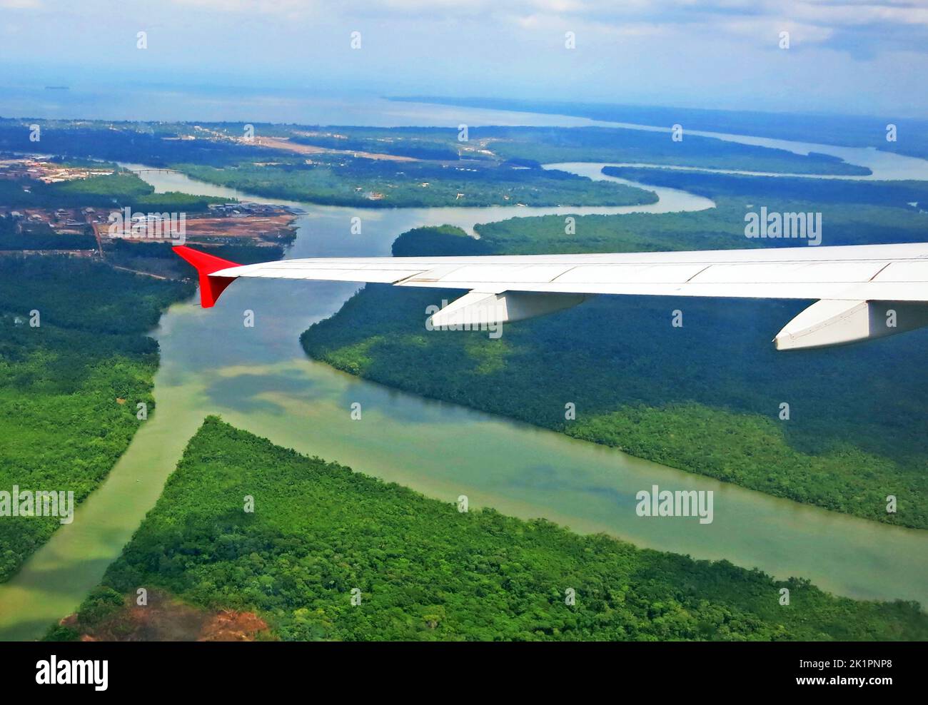 airplane landing at Manaus airport, Amazonas, Brazil Stock Photo Alamy