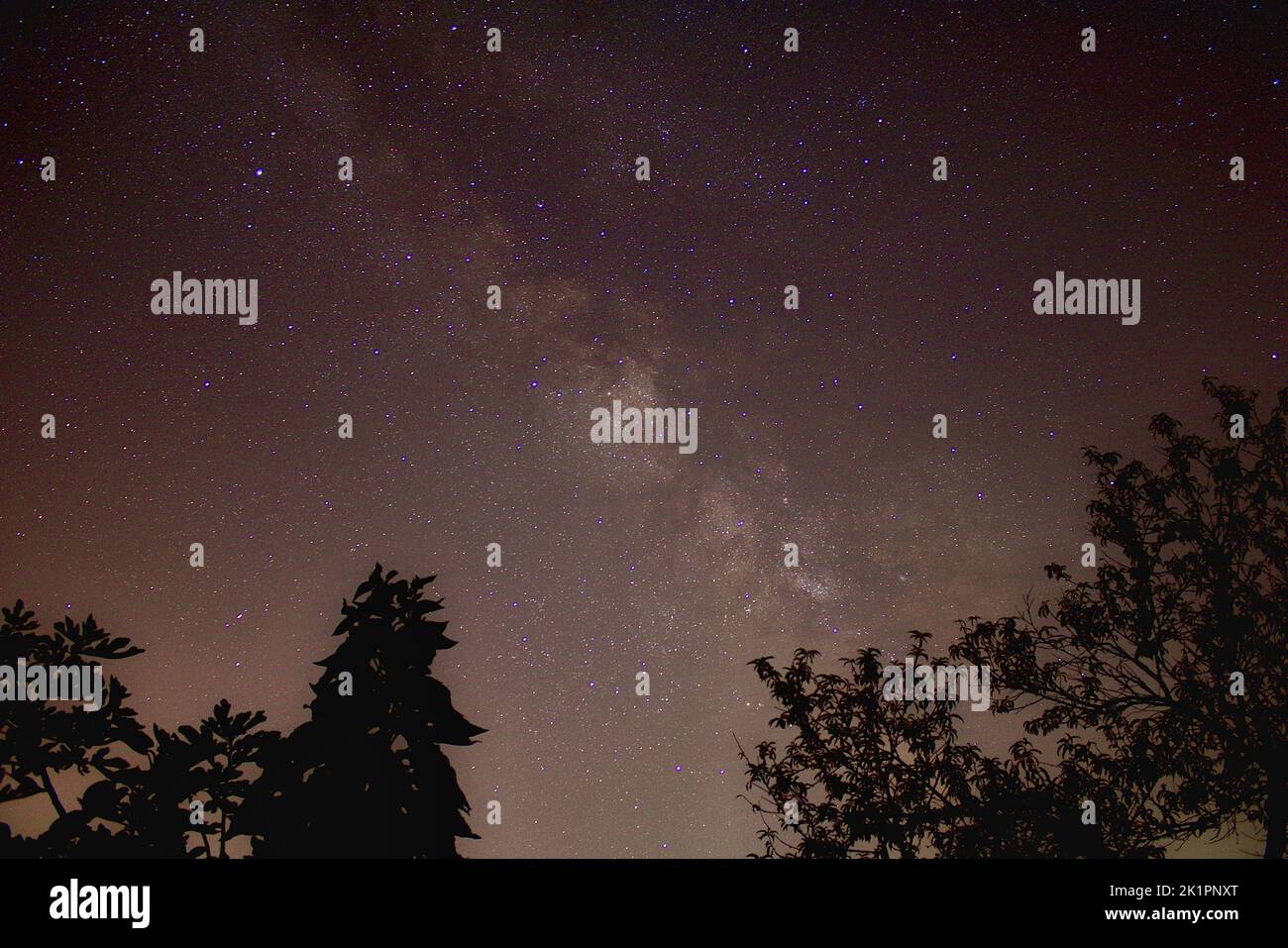The milky way in the night sky Stock Photo - Alamy