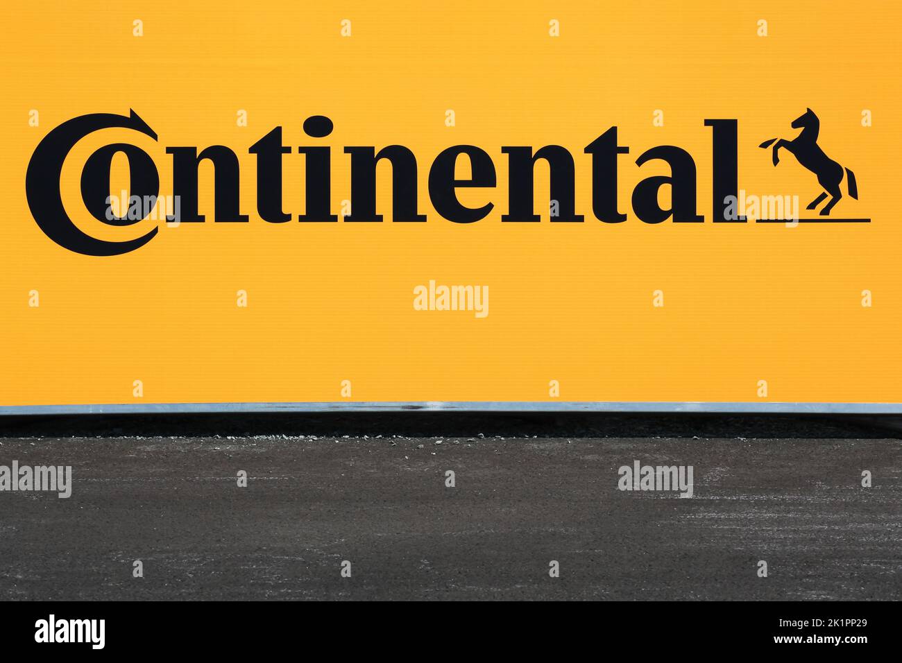 Nyborg, Denmark - July 2, 2022: Continental is a leading german automotive manufacturing company specialising in tires and brake systems Stock Photo