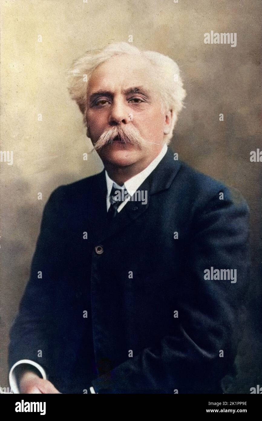 Portrait of french composer Gabriel Faure (1845-1924) Stock Photo