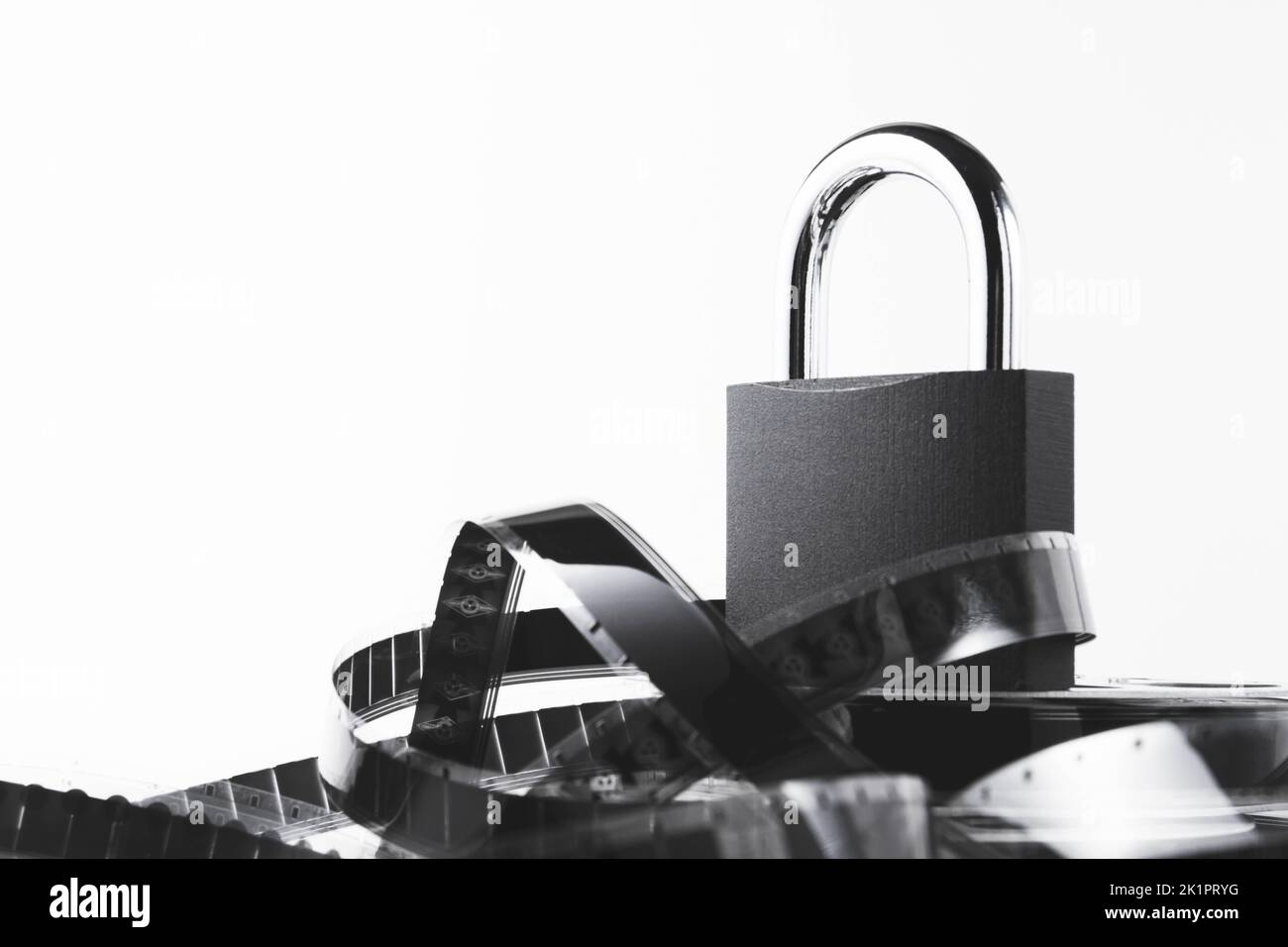 Film rental prohibited. Ad blocking. Film banned Stock Photo - Alamy