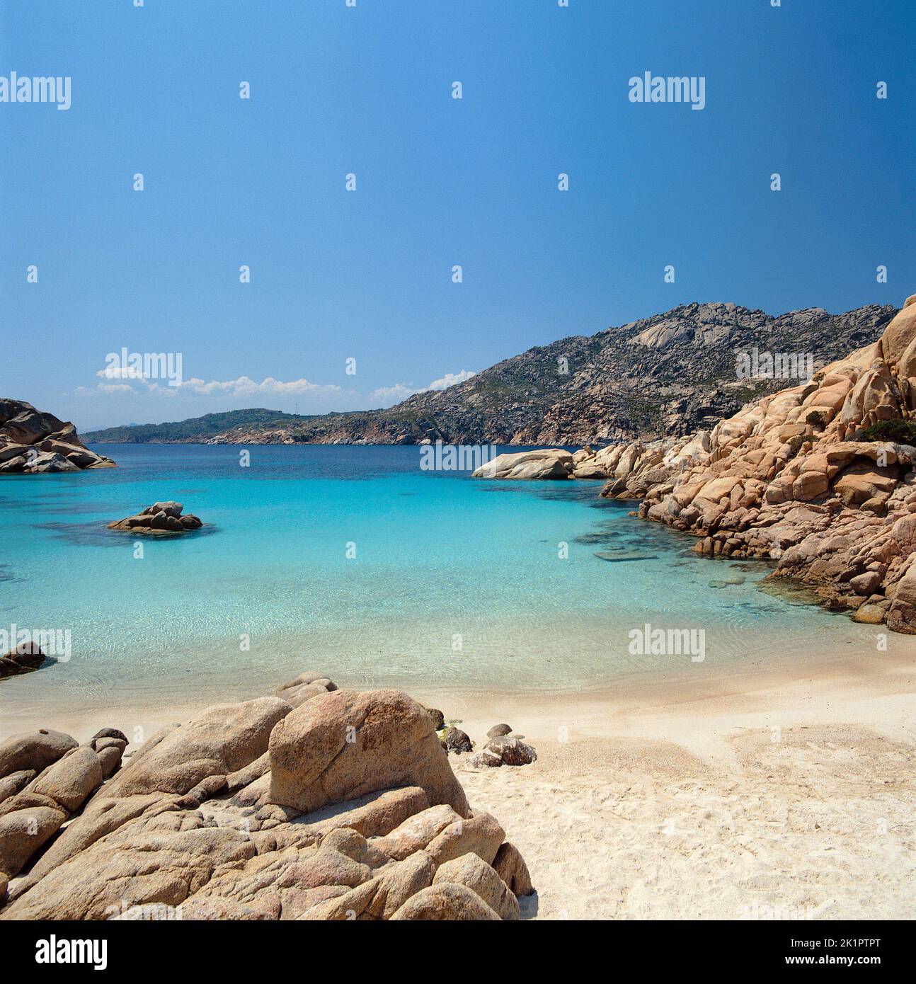 La Maddalena, Caprera Island, Cala Coticcio, Provincia Olbia Tempio, Sardinia, Italy, Europe Stock Photo