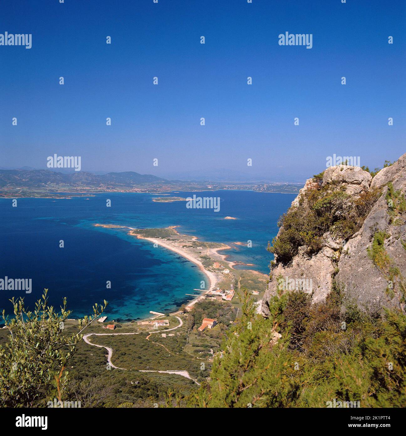 Isola Tavolara, Spalmatore e Il Passetto, Loiri Porto San Paolo, Sardinia, Italy, Europe Stock Photo