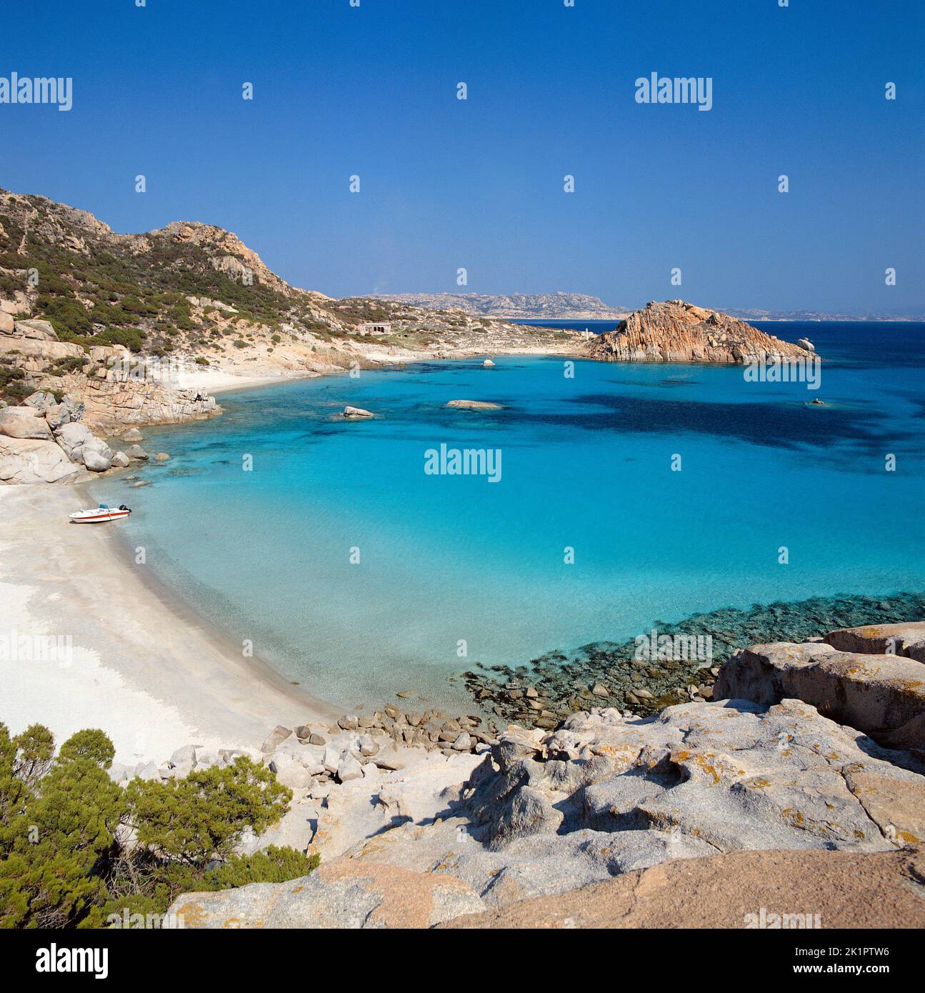 Cala Corsara, Spargi Island, La Maddalena, Provincia di Olbia e Tempio, Sardinia, Italy, Europe Stock Photo
