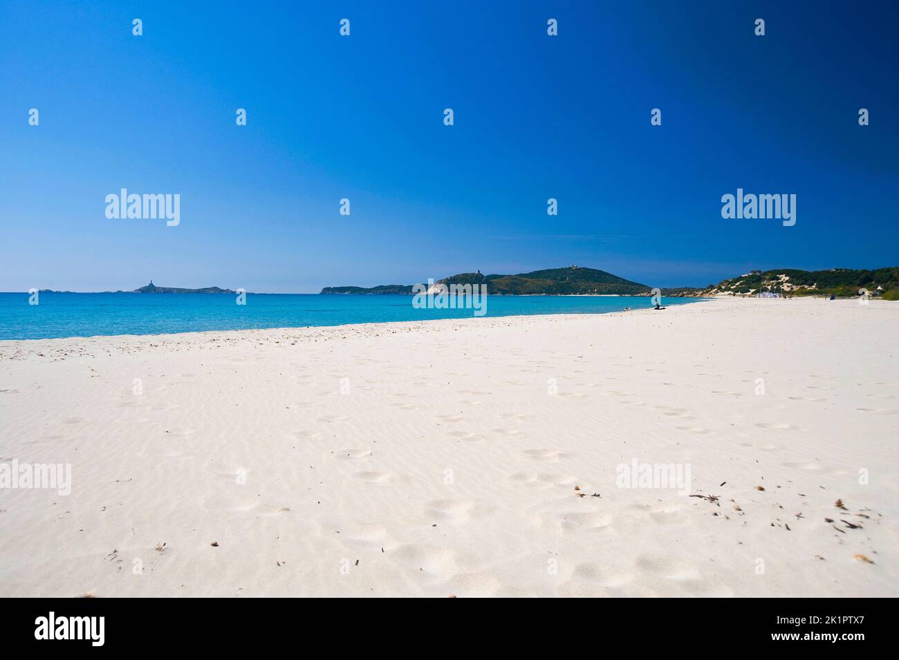 Simius beach and Isola dei Cavoli, Villasimius, south Sardinia, Italy, Europe Stock Photo