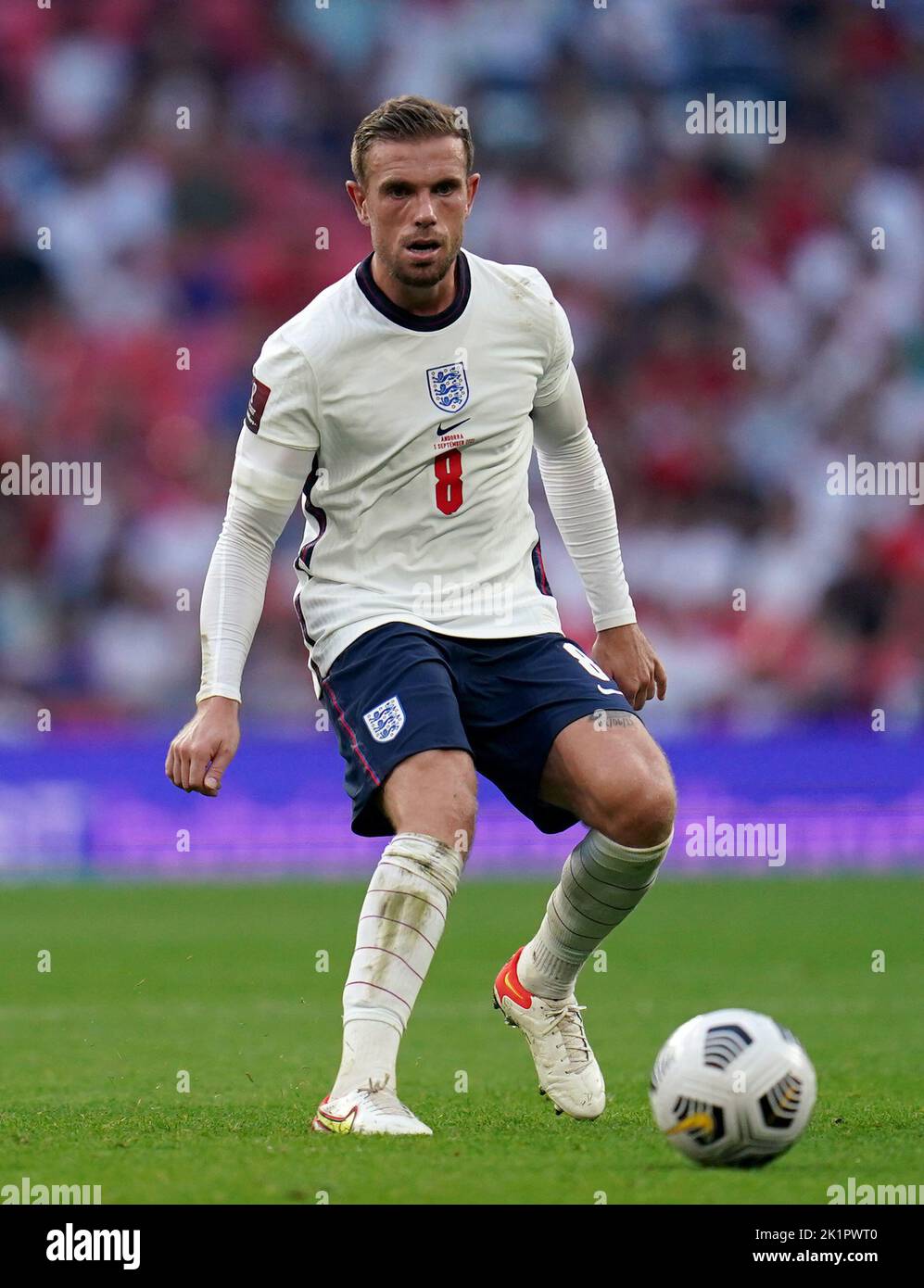 File photo dated 05-09-2021 of England's Jordan Henderson. Jordan Henderson has joined up with the England squad for the Nations League games against Italy and Germany. Issue date: Tuesday September 20, 2022. Stock Photo