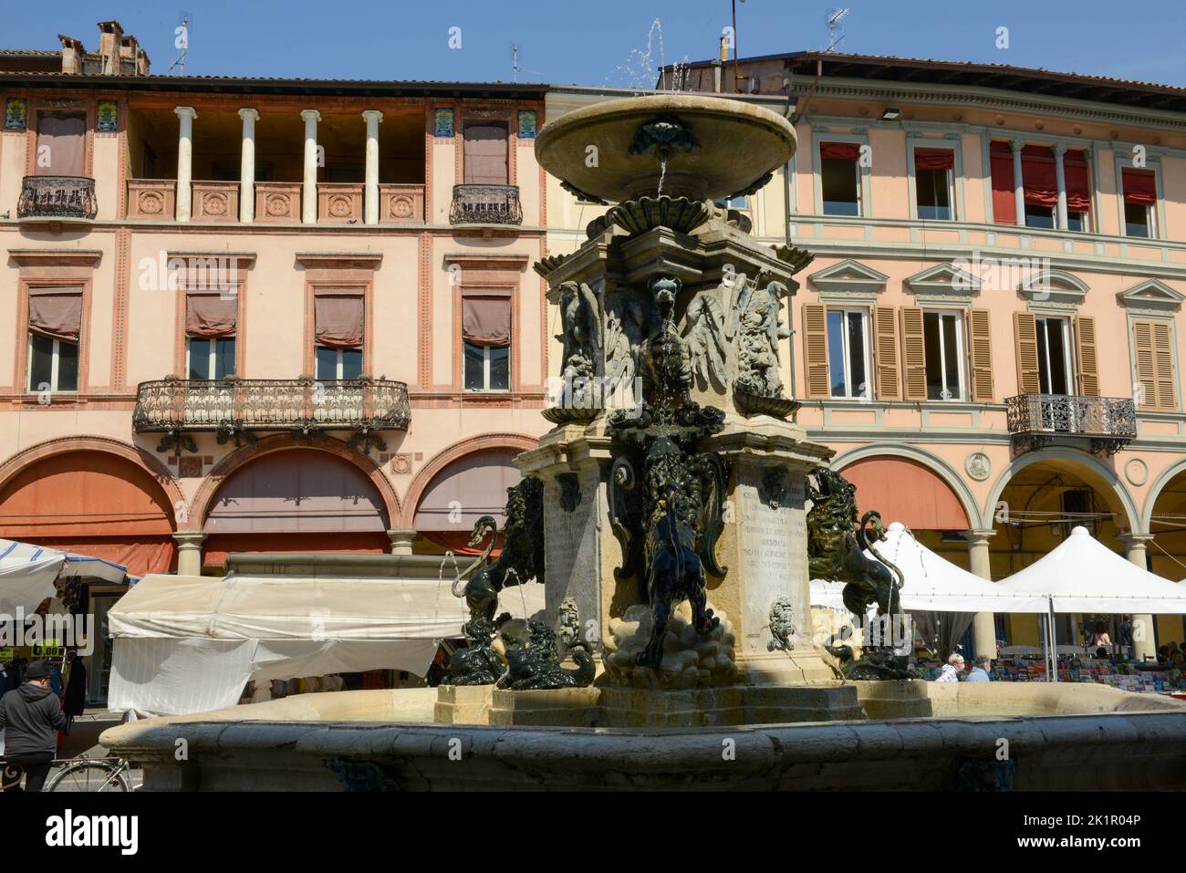Faenza, Italy - 3 May 2022: the old center of Faenza on Italy Stock Photo