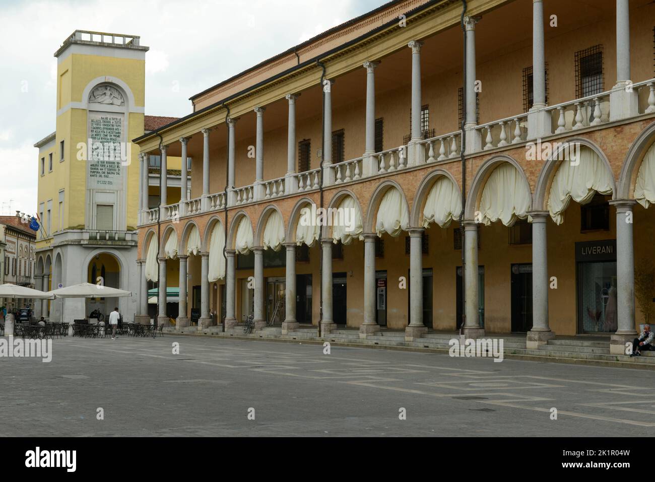 Faenza, Italy - 3 May 2022: the old center of Faenza on Italy Stock Photo