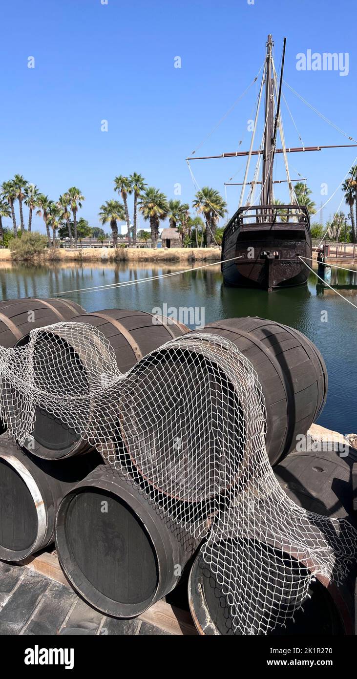 Reproduction of the boat with which Christopher Columbus discovered