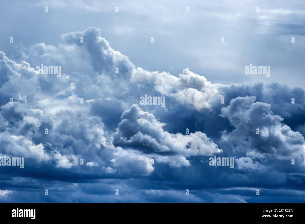 Image natural phenomenon dark clouds on gray sky Stock Photo