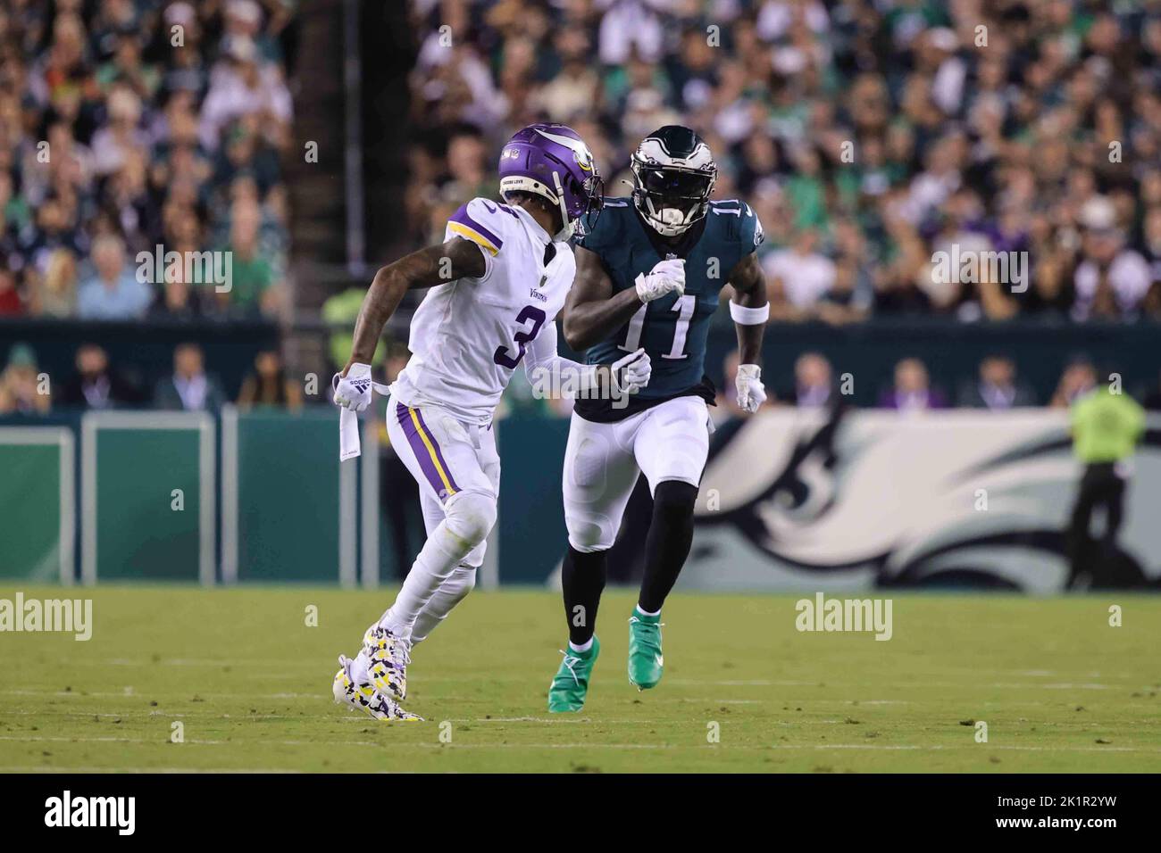 Philadelphia, PA, USA. 19th Sep, 2022. Philadelphia Eagles wide receiver  A.J. BROWN (11) in action during a week two game between the Philadelphia  Eagles and the Minnesota Vikings Monday, Sept 19, 2022;