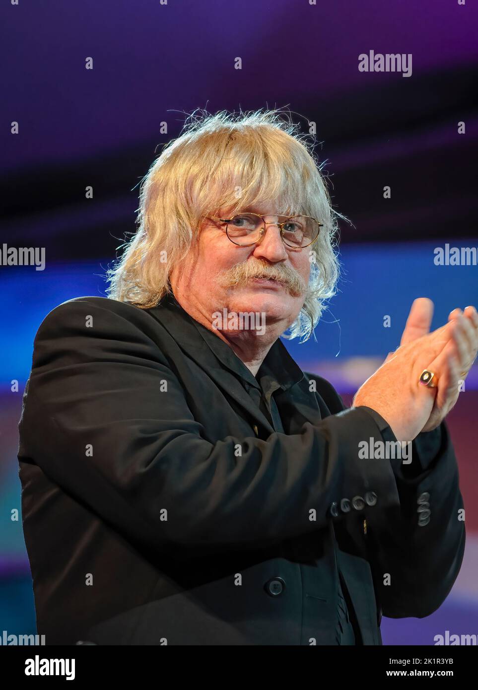 Sir Karl William Pamp Jenkins CBE conducting his own work, The Armed Man Stock Photo