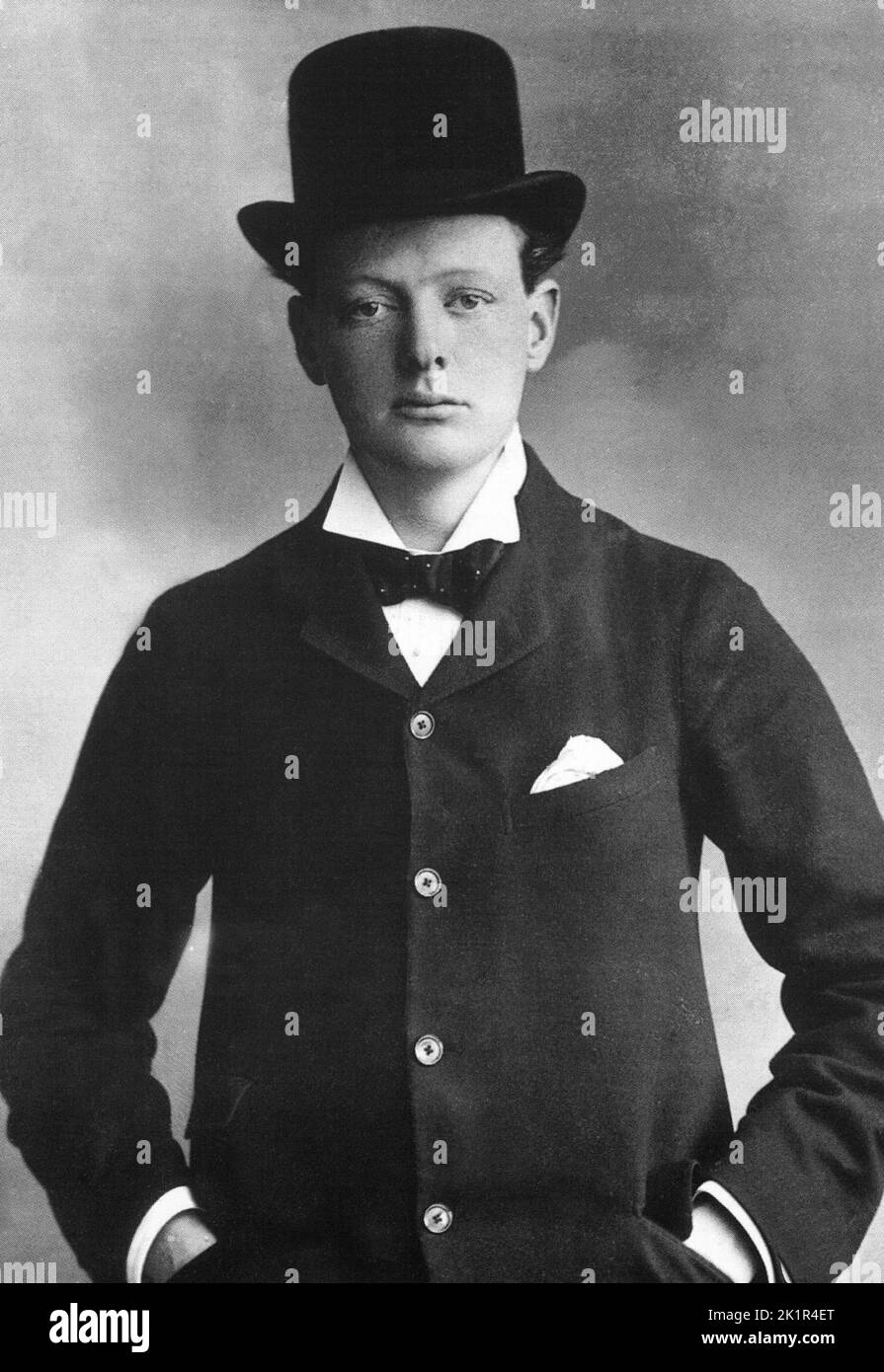 Winston Churchill in 1900 as Member of Parliament for Oldham. Lancashire. Stock Photo