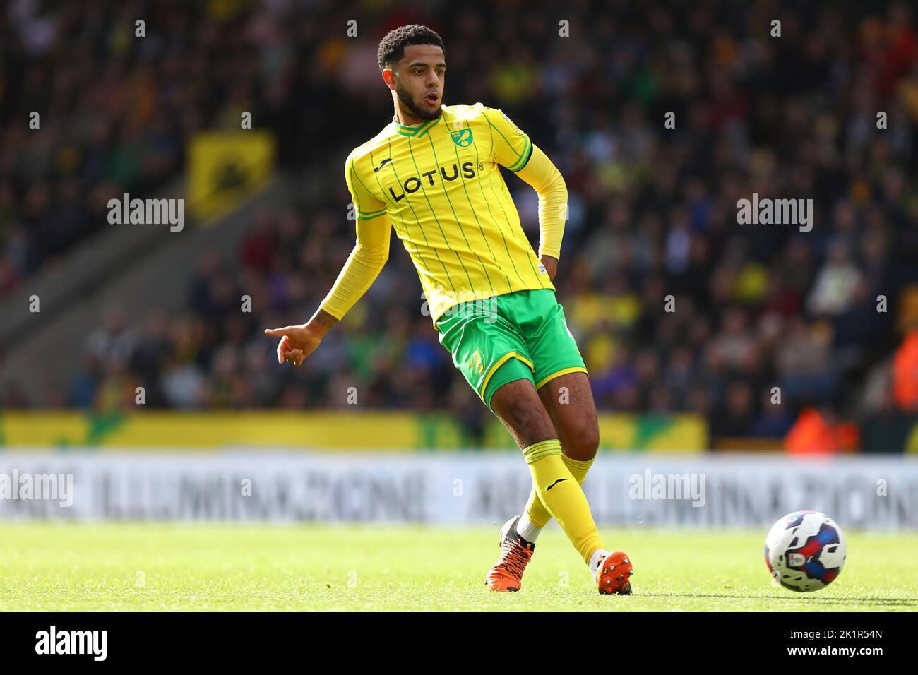 Andrew Omobamidele of Norwich City - Norwich City v West Bromwich Albion, Sky Bet Championship, Carrow Road, Norwich, UK - 17th September 2022  Editorial Use Only - DataCo restrictions apply Stock Photo