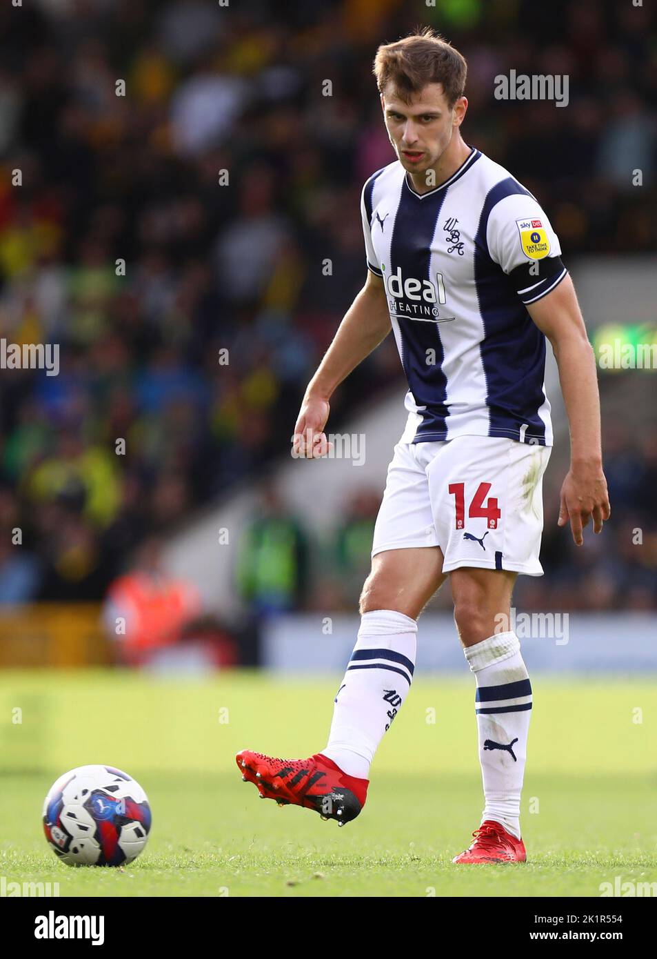 Jayson Molumby of West Bromwich Albion - Norwich City v West Bromwich Albion, Sky Bet Championship, Carrow Road, Norwich, UK - 17th September 2022  Editorial Use Only - DataCo restrictions apply Stock Photo