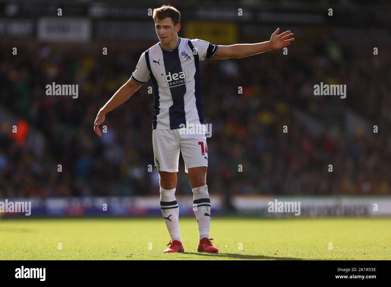 Jayson Molumby of West Bromwich Albion - Norwich City v West Bromwich Albion, Sky Bet Championship, Carrow Road, Norwich, UK - 17th September 2022  Editorial Use Only - DataCo restrictions apply Stock Photo