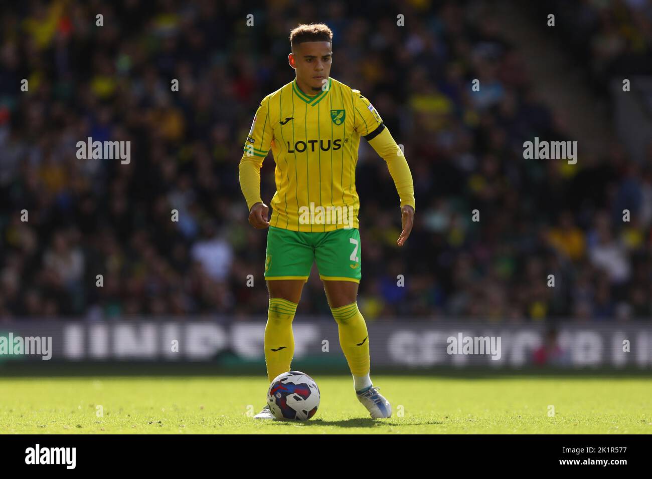 Max Aarons of Norwich City - Norwich City v West Bromwich Albion, Sky Bet Championship, Carrow Road, Norwich, UK - 17th September 2022  Editorial Use Only - DataCo restrictions apply Stock Photo