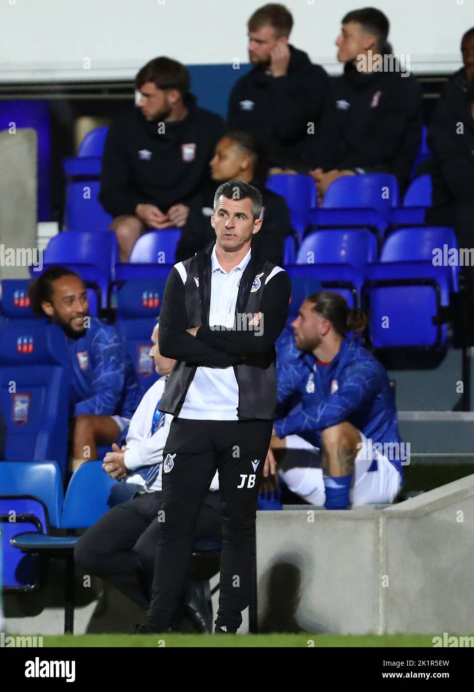 Manager of Bristol Rovers, Joey Barton - Ipswich Town v Bristol Rovers, Sky Bet League One, Portman Road, Ipswich, UK - 13th September 2022  Editorial Use Only - DataCo restrictions apply Stock Photo