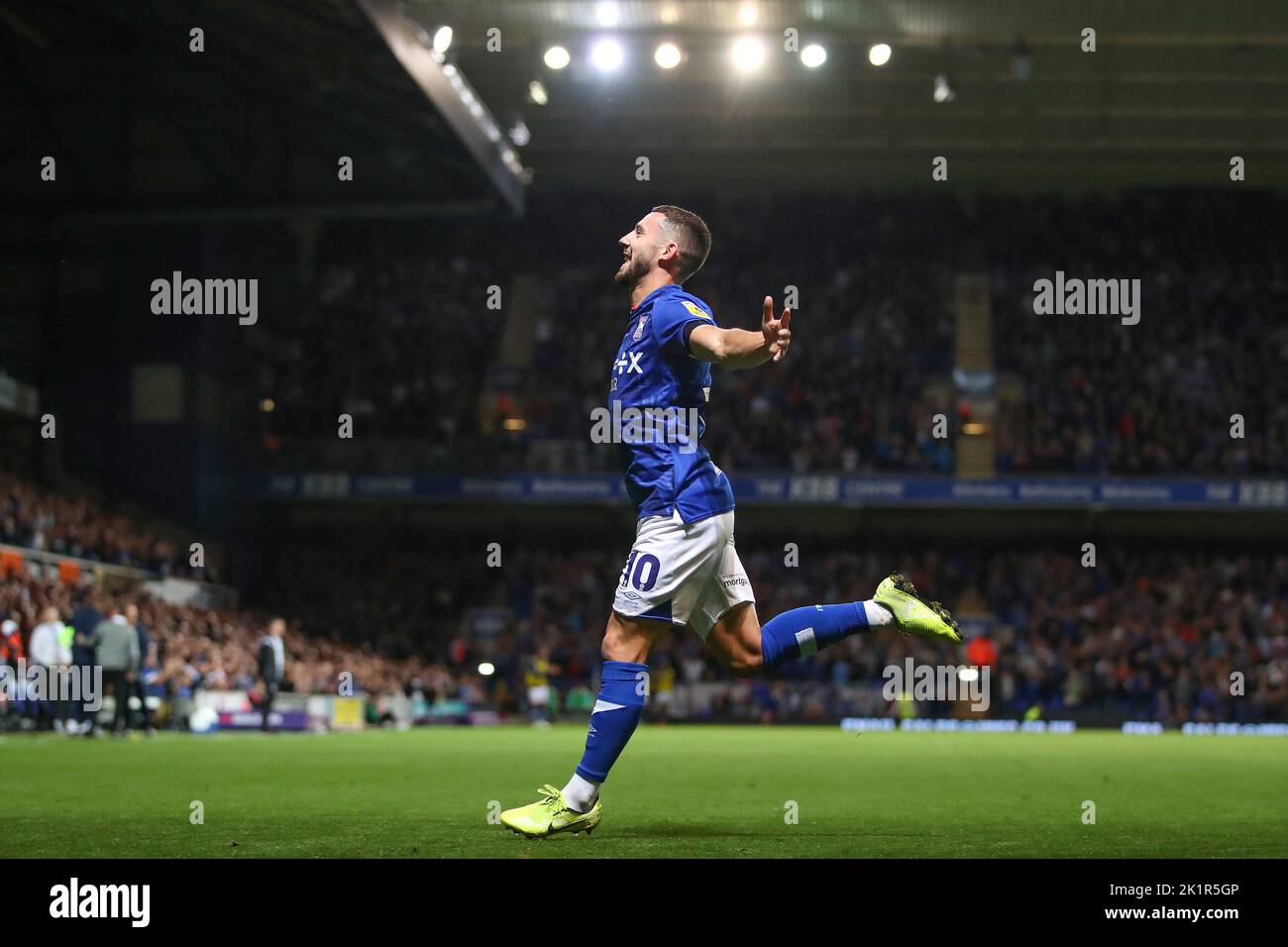 Conor Chaplin of Ipswich Town celebrates after scoring a goal to make it 1-0 - Ipswich Town v Bristol Rovers, Sky Bet League One, Portman Road, Ipswich, UK - 13th September 2022  Editorial Use Only - DataCo restrictions apply Stock Photo