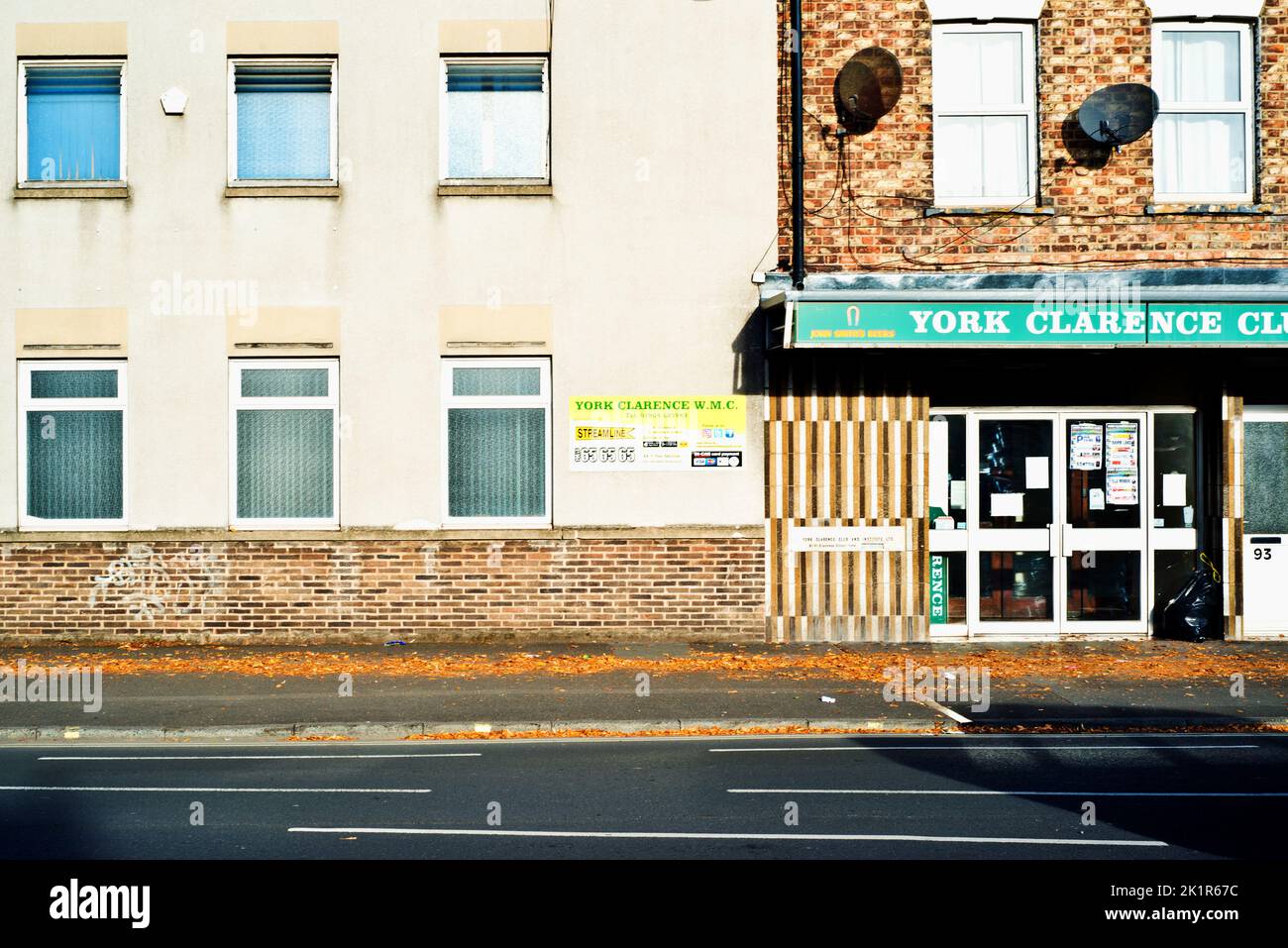 York Clarence Workmens Club, Clarence street, York, England Stock Photo