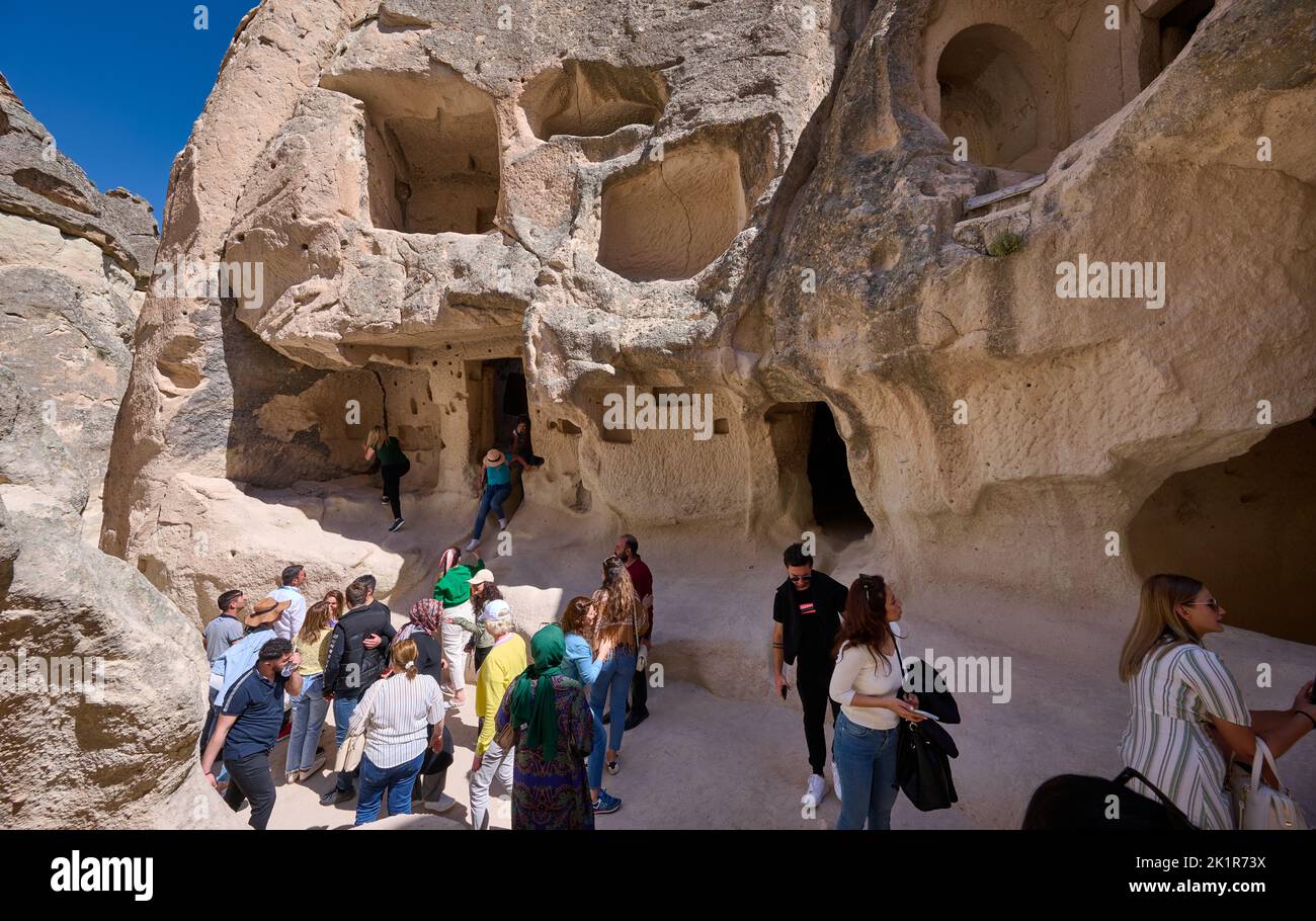 Cappadocia Rocks Picturesque landscape of shaped sandstone rocks. Famous Fairy Chimneys ...