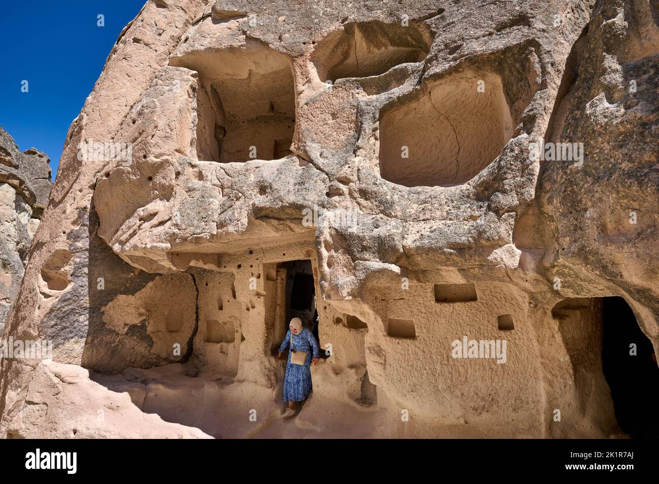Cappadocia Rocks Picturesque landscape of shaped sandstone rocks. Famous Fairy Chimneys ...