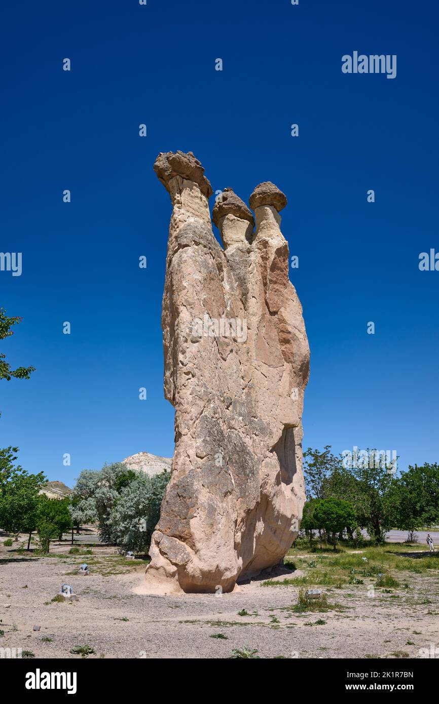 Cappadocia Rocks Picturesque landscape of shaped sandstone rocks. Famous Fairy Chimneys ...