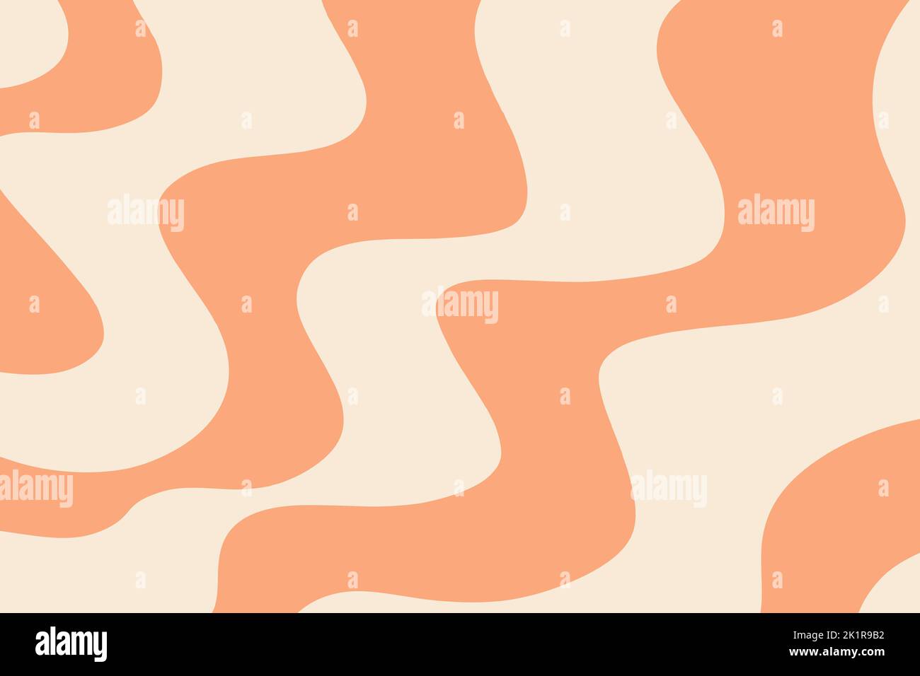 Retro 70s Abstract curve background vector illustration Stock Vector