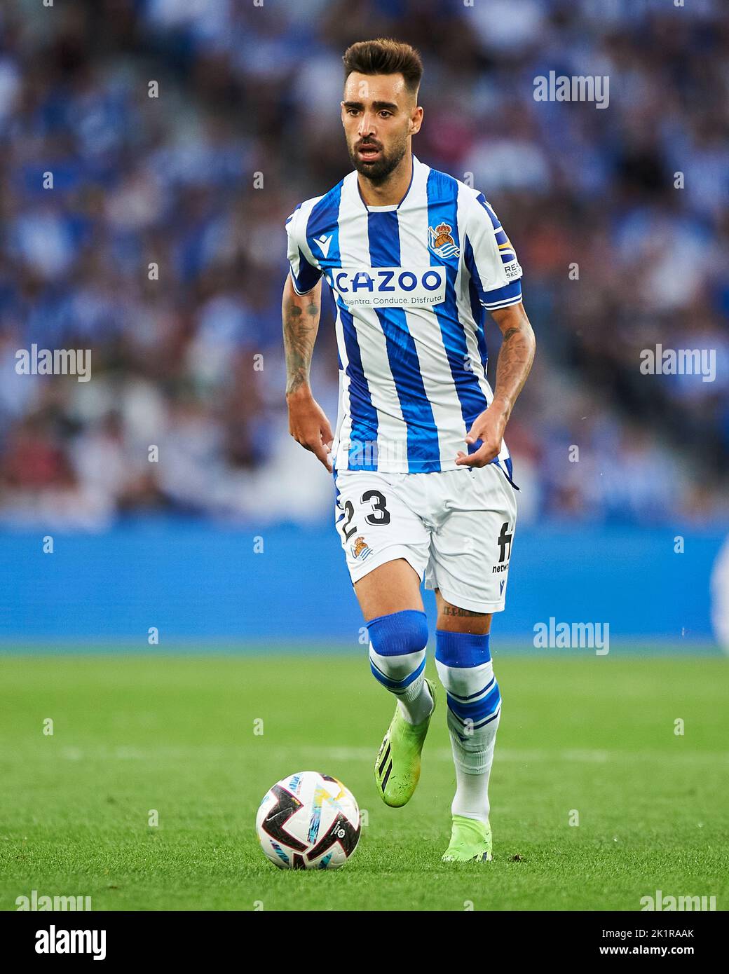 Brais Mendez of Real Sociedad during the La Liga match between Real