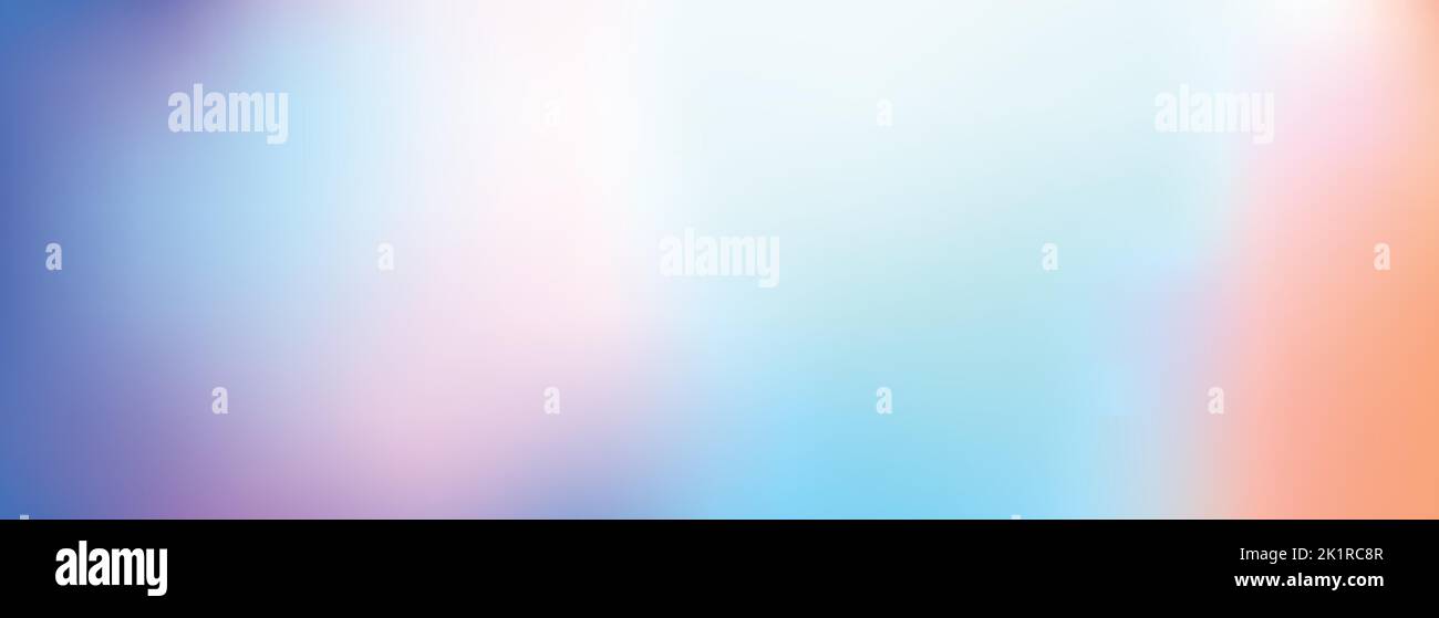 abstract colorful pastel gradient background blurred background for banner or wallpaper Stock Vector