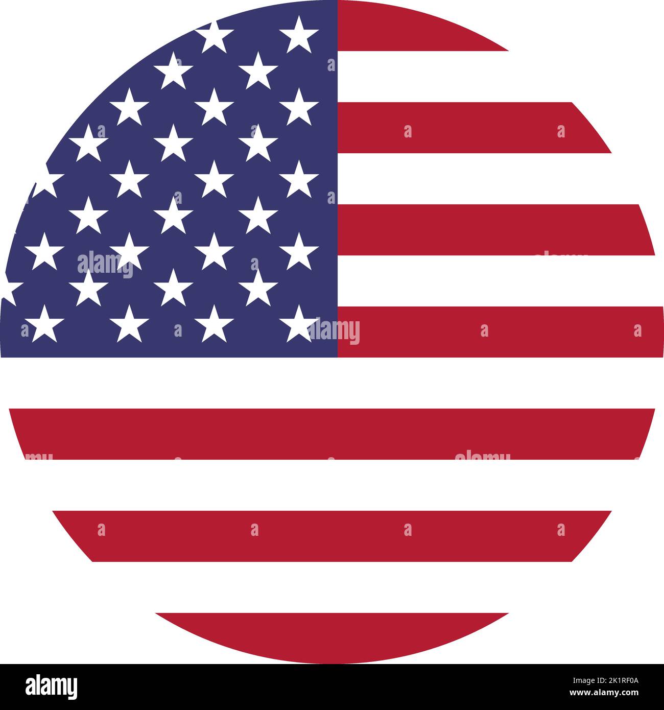 The national flag of the world, United States of America Stock Vector