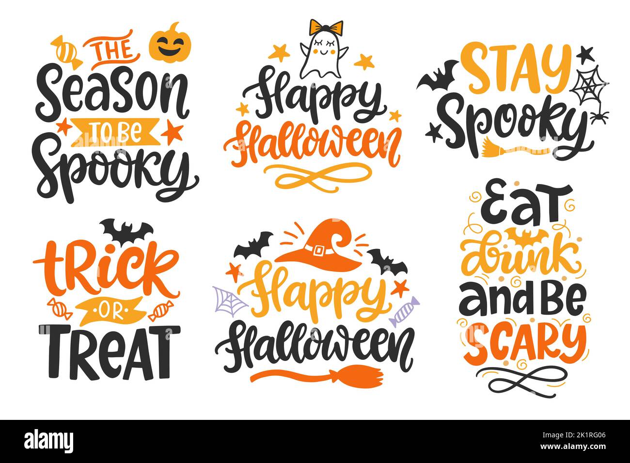 Eat, drink and be scary - modern vector poster on white background with calligraphy black text. Funny cute vampire in a black coat standing with a gla Stock Vector Image & Art - Eat, drink and be scary - modern vector poster on white background with calligraphy black text. Funny cute vampire in a black coat standing with a gla Stock Vector Image & Art -