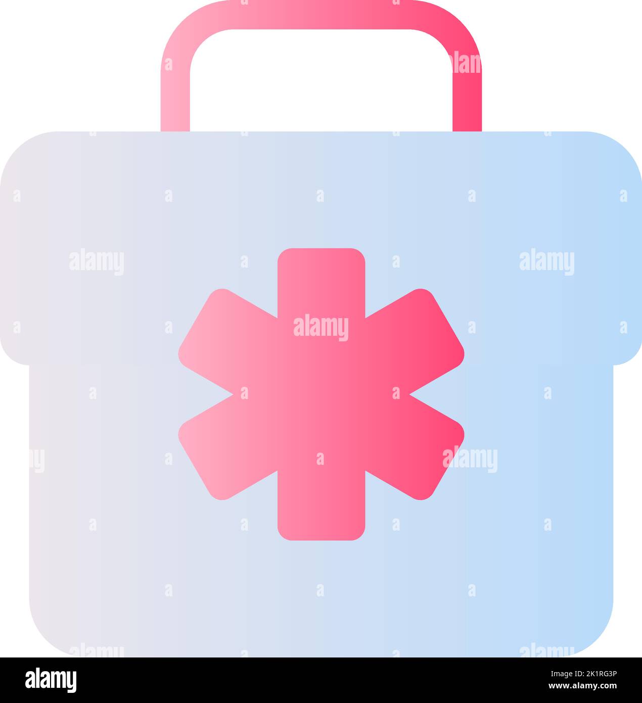 Medical bag flat gradient two-color ui icon Stock Vector Image & Art ...