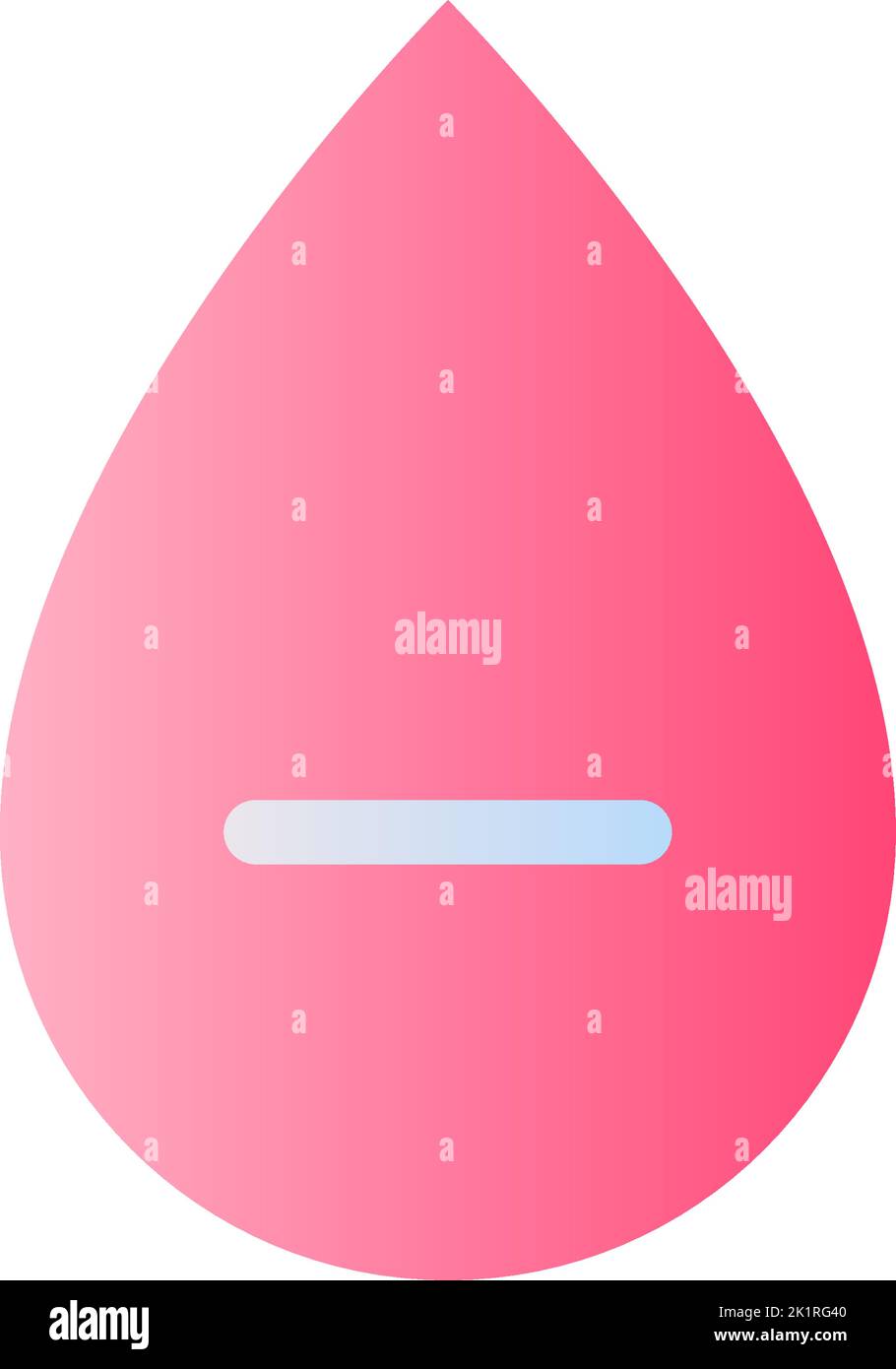 Negative blood type flat gradient two-color ui icon Stock Vector Image ...