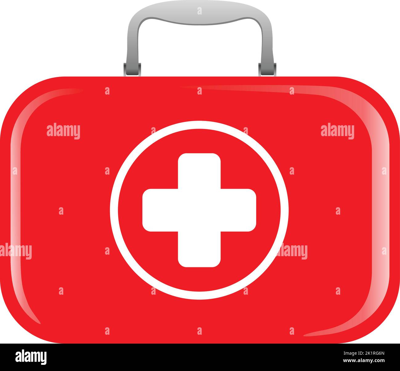 first aid kit on white background. Vector illustration Stock Vector