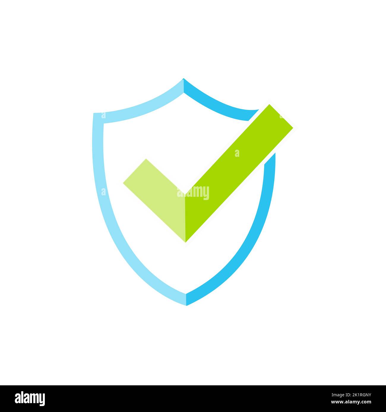 Check mark line icon. Accepted or Approve sign. Tick shield symbol. Quality design flat app element. Editable stroke Confirmed icon. Vector Stock Vector